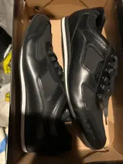 Kenneth Cole mens shoes 11.5m tag em black leather upper material