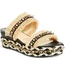 Christian Louboutin VOLTINOUDOU 60 Studded Platform Wedge Mule Sandal Shoes $895