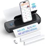Portable-Printer with Phone Holder, Thermal-Wireless-Bluetooth-Mini Inkless-Prin