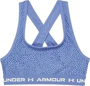 [Under Armour] Girl's Cross-Back Mid Printed (Big Kids)