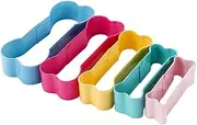 5Pcs Biscuit Baking Tools Fondant Dog Bone Stainless Steel Pastry Cutter Cookie