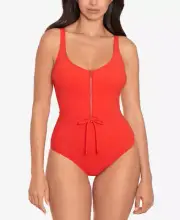 Skinny Dippers Jippa Zip Lock One-Piece Women's Swimsuit Size Small New
