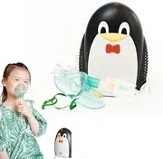 Portable Penguin Tabletop Compressor Nebuliser Nebulizer Machine with masks and mouthpiece for kids Child travel and household use, Jet nebuliser for respiratory problem