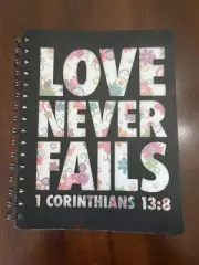 Love Never Fails Spiral Notebook