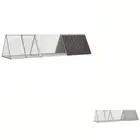 Rabbit Cage Galvanised Steel Rabbit Playpen Anthracite/Grey Multi Sizes vidaXL