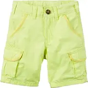 [Carter's] Canvas Cargo Shorts - Yellow - 6 Months