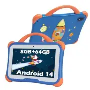 C28 Kids Tablet, 7 inch, 8GB RAM, 64GB ROM, Android 14 Blue