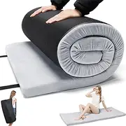 3 Inch Thick Memory Foam Camping Mattress - Portable Roll Up Sleeping Pad for Car, Tent, Cot & Floor - Waterproof, Comfortable & Compact with Travel Bag (Cot: 72X24)