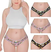 [LittleForBig] Soft Cotton Underwear Comfortable Hipster Briefs 3 Pack Panties Set LGBTQ+ friendly - Gay Pride Panties Pack