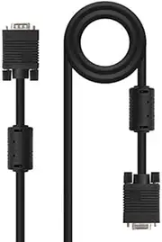 Monkey Ladder SVGA Cable with Ferrite for Monitor, Projector and PC, HDB15/M-HDB15/H, Black, 1.8 m, Spain
