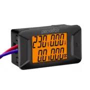 AC 110 220V Voltage Amps Power Factor Panel Meter Voltmeter Ammeter 40-400V 100A