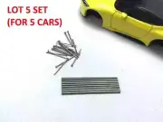 Lot 5 set,Custom Axle Slot 1:64 Car Rubber wheels Real riders, Hot wheels Tomica