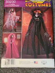 SIMPLICITY PATTERN 1029 CAPES COSTUME ONE SIZE FITS ALL UN-CUT