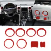 AC Air Vent Outlet Trim Ring Rear Power Socket Cover For Ford F150 Raptor 09-14 (for: Ford)