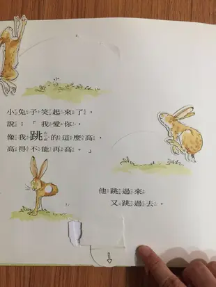 二手書 猜猜我有多愛你 立體遊戲書 立體翻翻書