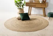 SIKA 200cm Round Jute Rug