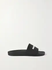 [Balenciaga] Balenciaga - Piscine Logo-embossed Rubber Slides - Black - IT39 IT 39 Black