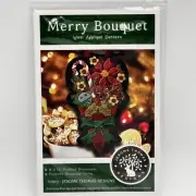 Merry Bouquet Jerome Thomas Designs Wool Appliqué Pattern Christmas Decorative