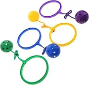 Teens Fitness Activity Game 4 Pack Kids Skip Balls Portable Jump Rope Toys Brightly Colored Plastic for Physical Training