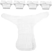 GRADENEVE 5pcs Reusable Diapers Nappy Liners for Newborns Cotton Diaper Covers Washable Cotton Pad Size l (10-15kg) Newborn to Toddler