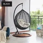Outdoor Furniture M01 Bird Nest Egg Chair Cradle Hanging Chair with Cushion