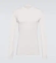 [Lemaire] Lemaire Cotton jersey turtleneck top AU 96 white