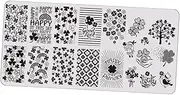 GANAZONO Saint Patrick's Day Nail Decoration Stencil Kit Reusable Manicure Templates for Creative Nail Art Salon Durable Material with Patterns for Unique Designs