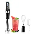 Cordless Immersion Blender: 3-in-1 Rechargeable Cordless Hand Blender, 21-Spe...