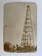 Texas Oil Well Electra Oil Field Vintage Old West Collectors Postcard Reprint