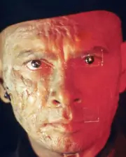 Yul Brynner as The Gunslinger an android in the American science f- Old Photo