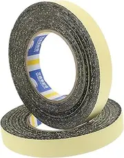 Levemolo 2 Rolls Sealing Tape of Thick Soundproofing Sponge Tape for Windows Doors Strong Adhesive Seal Strip for Noise Isolation and Leakage Prevention Long Each