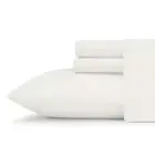 Jersey Knit 4-Piece White Solid Cotton Blend King Sheet Set