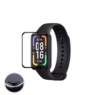 Readmi band pro SmartWatch 保護膜透明 3D TPU 透明超薄全覆蓋配件