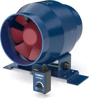 Airsupply ES4, 4 Inch Inline Duct Fan with Solid Metal Case, 195 CFM Quiet Vent