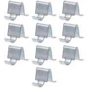 10pcs Cabinet Shelf Clips Metal File Cabinet Shelf Clips Heavy Duty Shelving SupportsA202412066 Silver 2.50X1.60X1.60CM