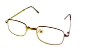 sunnies n frames Mens Reading Glasses Gold Rectangle Folding Metal E806. 1.5
