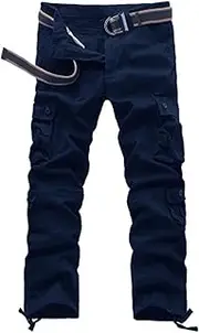 [Maiyifu-GJ] Men's Lightweight Hiking Cargo Pants Multi-Pocket Joggers Sweatpants Streetwear Casual Athletic Running Trousers