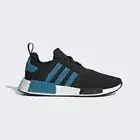 Adidas NMD R1 Black Blue Athletic Sneakers Shoes HQ4461 Mens Size Teal