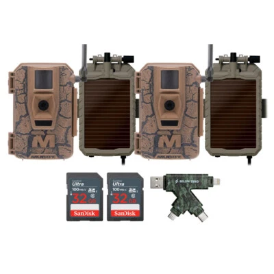 Muddy Mitigator Cellular 24MP Imaging Trail Camera 2 Pack Bundle