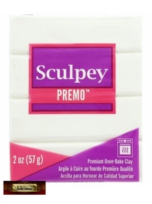 M00538 MOREZMORE Premo! Sculpey WHITE 5001 2oz Sculpting Polymer Clay