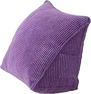 Triangle Pillow Comfortable Reading Pillow with Zip Pocket Triangle Wedge Bolster Small Back Support Pillow Cushie Pillows for Office Home Bed Sofa QIUNI