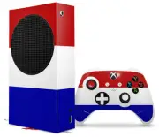 Skin Wrap for XBOX Series S Console Controller Red White and Blue