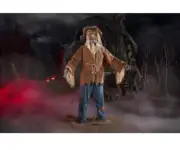 6 ft. Animated Motion Sensor Spooky Halloween LED Light Snapping Scarecrow Decor