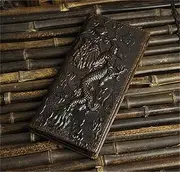[TATSEN] Men's Wallet Retro Wallet Long Large Capacity Clutch Bag Business Handmade Wallet (Color : B, Size : 18 * 9 * 2m)