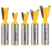 Dovetail Router Bit Set 5 Bit 1/2-Inch Shank 14520