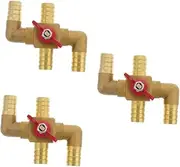 NOLITOY 3pcs Auto Heater Core Valve Manual Control for Car Heaters Durable Water Valve Bypass Fitting