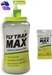! Fly Trap Max Bundle – Large Reusable Outdoor Fly Trap - 1 Trap + 1 Refill
