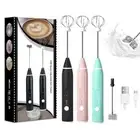 Electric Milk Frother Portable Egg Beater Rechargeable Handheld Coffee Blender