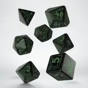 Call of Cthulhu Black & green Dice Set (7) Q-Workshop