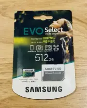 Samsung EVO Select 512GB Class 10 MicroSDXC Memory Card - MB-ME512GA/AM